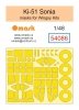 Omask 54086 Ki-51 Sonia Mask (for Wingsy Kits) yellow masking tape 1/48